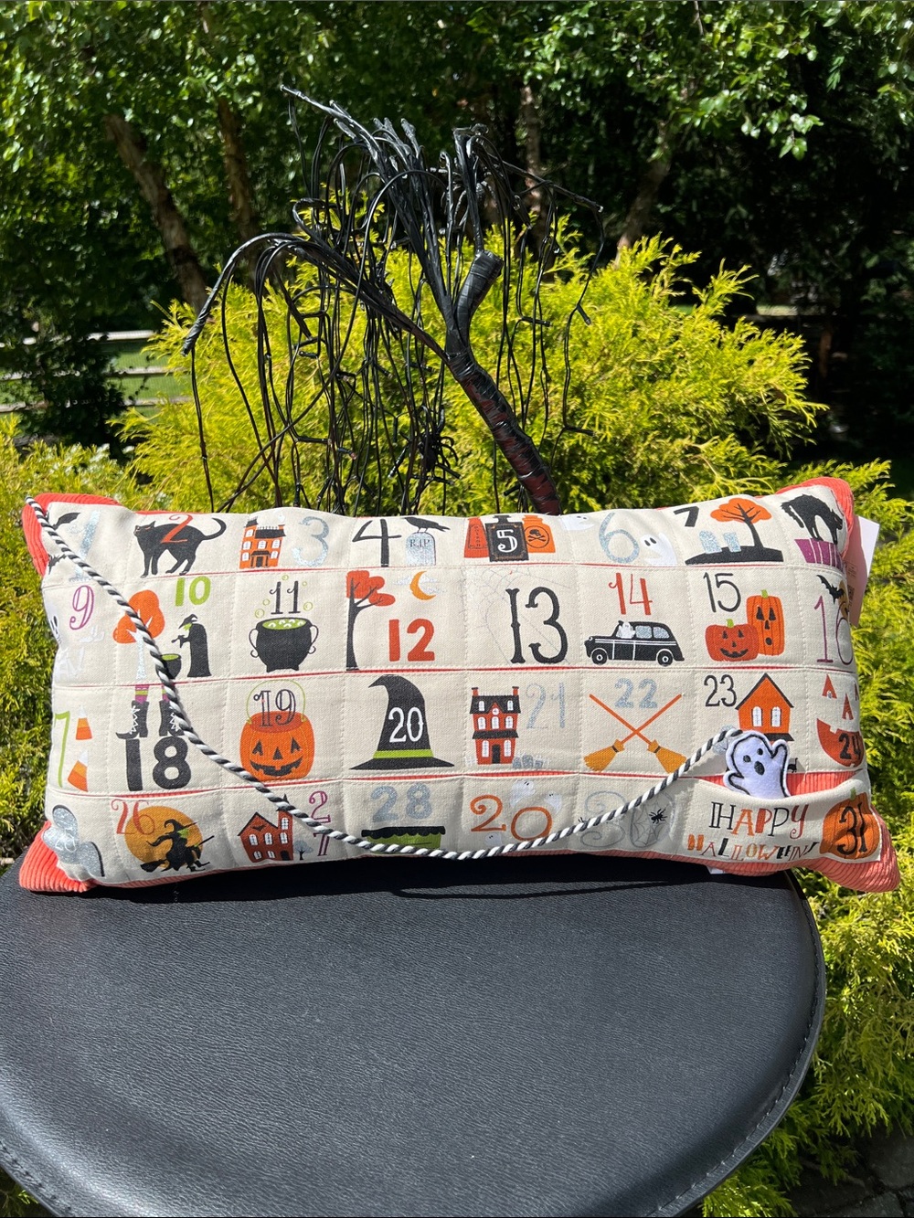 Isaac Mizrahi Countdown To Halloween Pillow